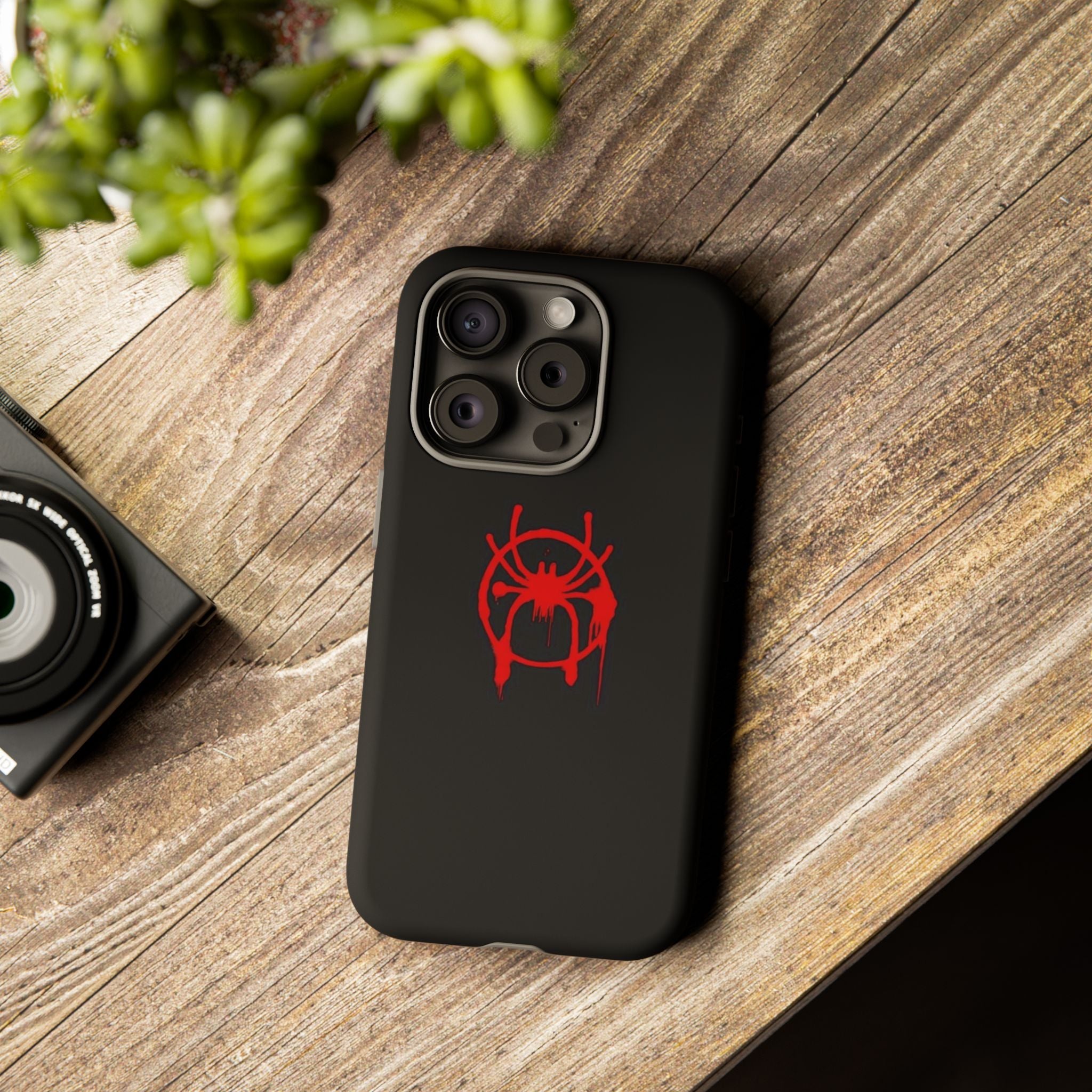 Red Spider Graphic Phone Case, Tough Phone Cover, Custom Mobile Protector, Stylish Gadget Accessory, Gift for Spider Fans
