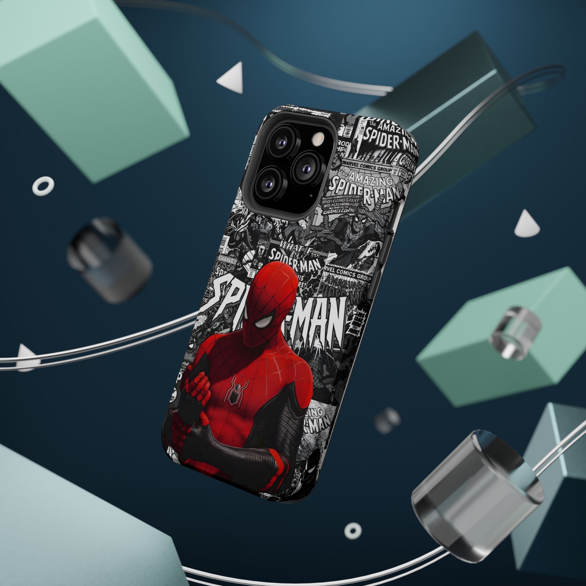 Spider-Man Magnetic Tough Case, Superhero Phone Cover, Gifts for Comic Book Fans, Durable Phone Protection, Kids and Adult Accessories