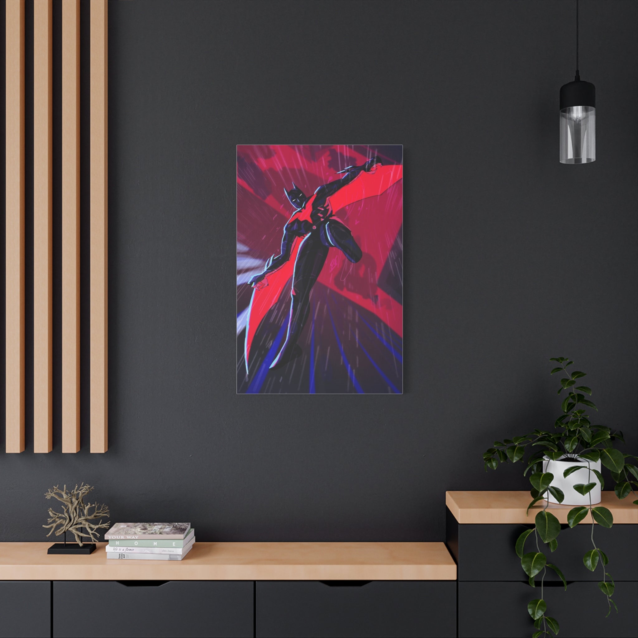 Stretched Canvas Art Print, Gothic Wall Decor, Perfect Gift for Art Lovers, Modern Bedroom Decor, Unique Home Wall Art, Gift for Her