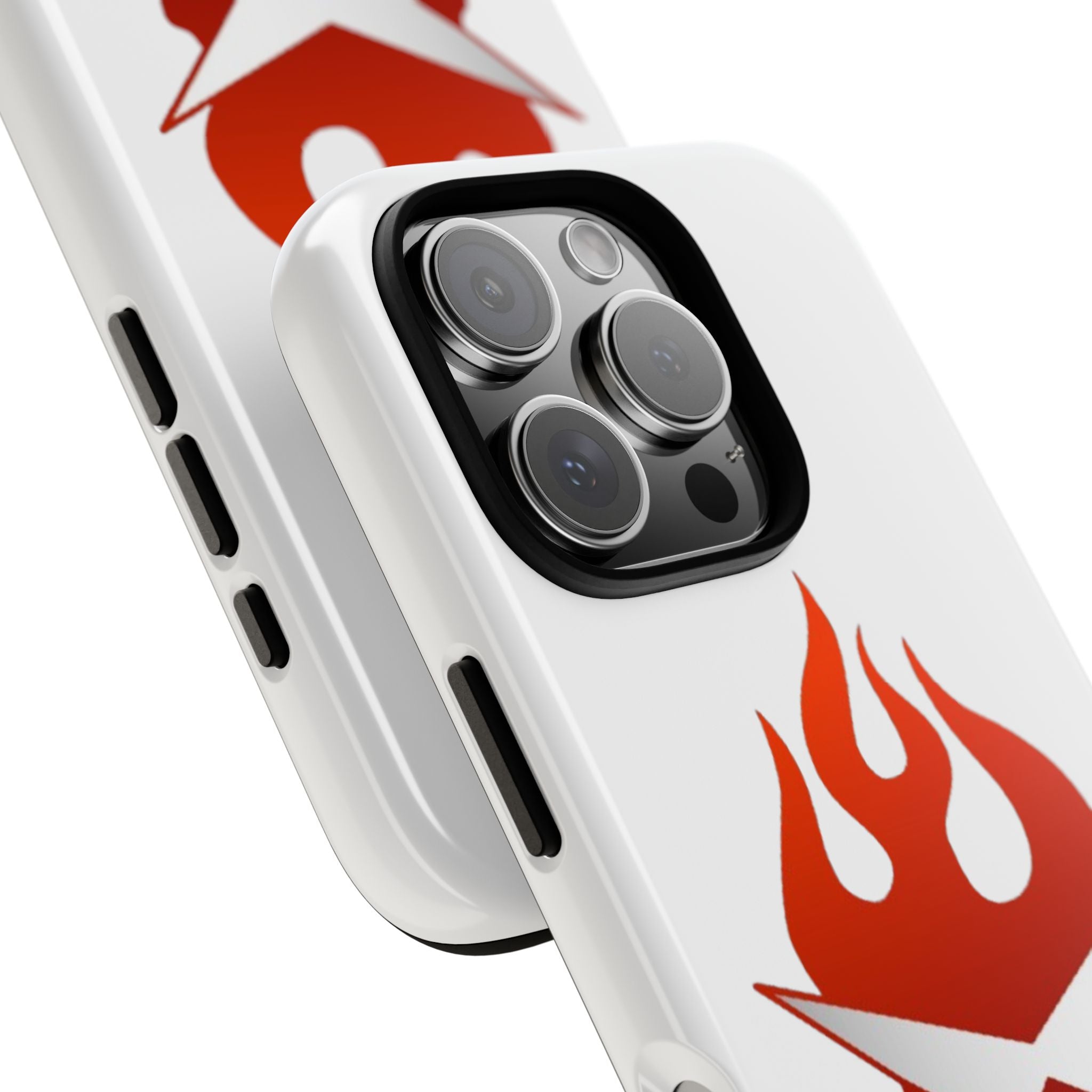 Bold Flame Phone Case, Tough Cases for Daily Protection, Stylish Accessories, Gift for Fire Lovers, Trendy Tech Gear