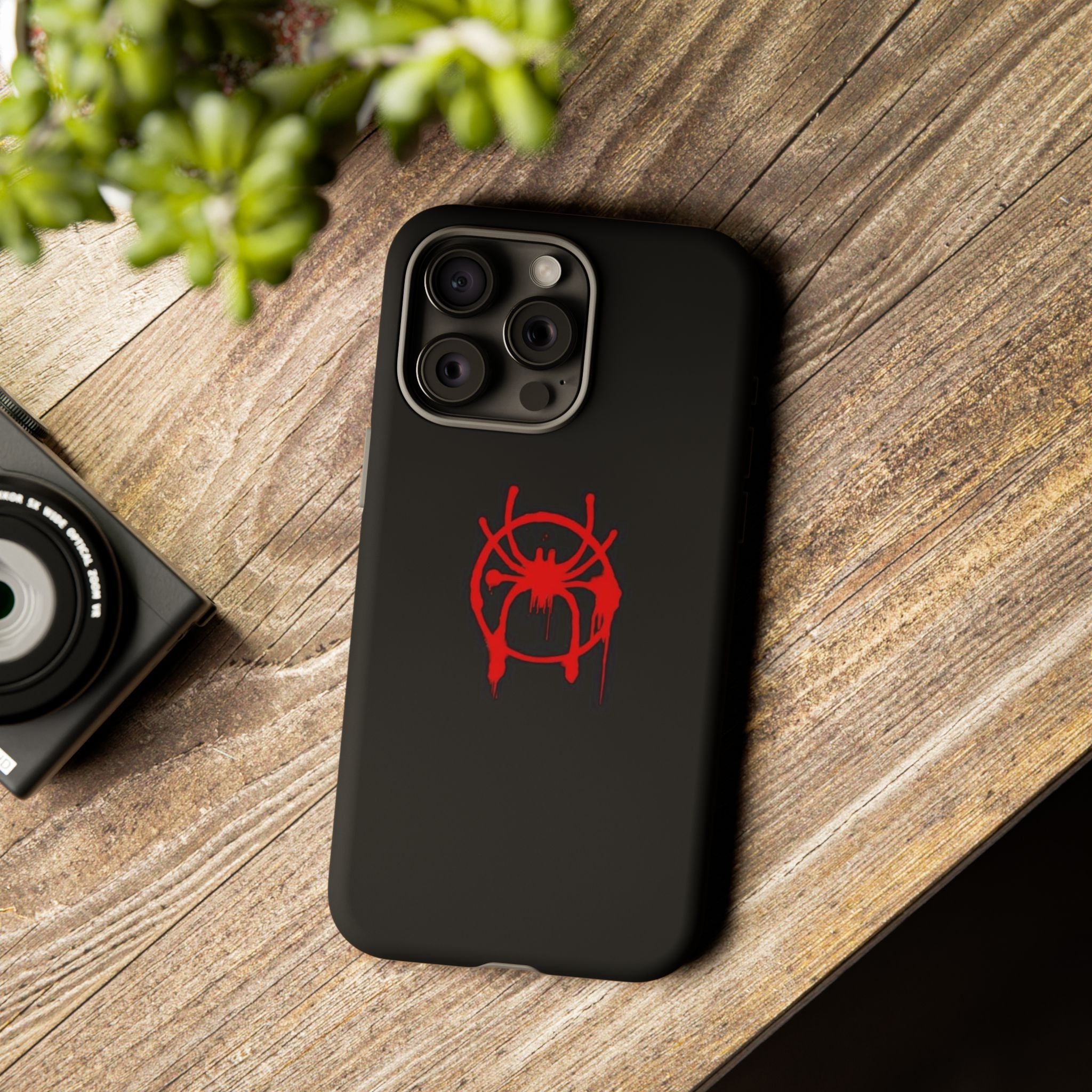 Red Spider Graphic Phone Case, Tough Phone Cover, Custom Mobile Protector, Stylish Gadget Accessory, Gift for Spider Fans