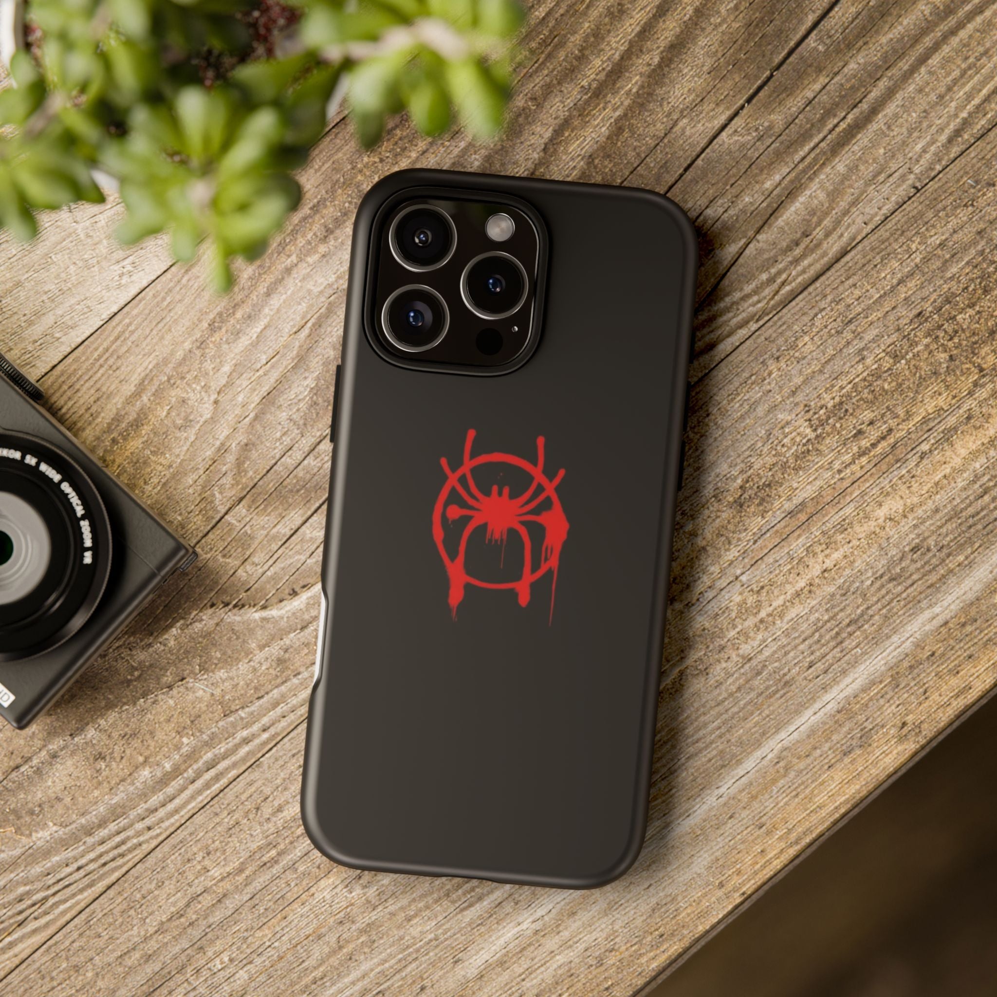 Red Spider Graphic Phone Case, Tough Phone Cover, Custom Mobile Protector, Stylish Gadget Accessory, Gift for Spider Fans