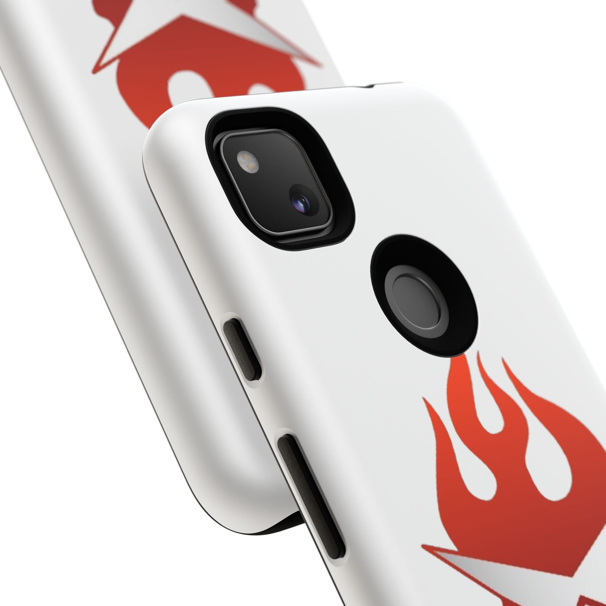 Bold Flame Phone Case, Tough Cases for Daily Protection, Stylish Accessories, Gift for Fire Lovers, Trendy Tech Gear