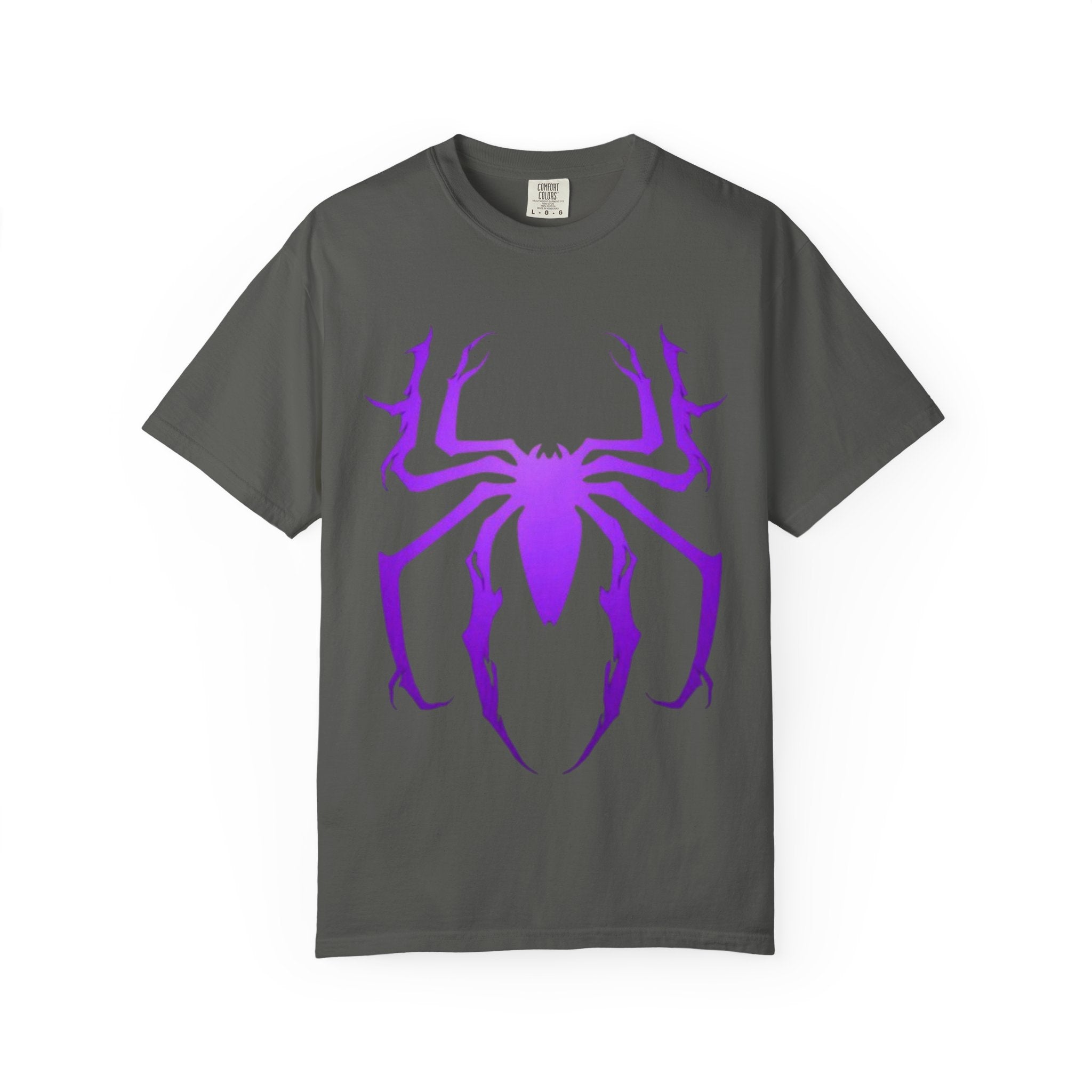 Purple Spider Graphic Unisex T-Shirt, Cool Cotton Tee, Casual Wear, Halloween Apparel, Graphic Shirt for Teens