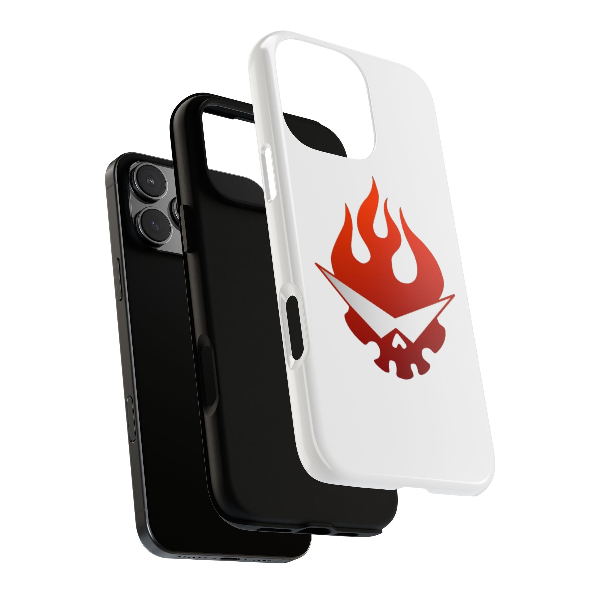 Bold Flame Phone Case, Tough Cases for Daily Protection, Stylish Accessories, Gift for Fire Lovers, Trendy Tech Gear