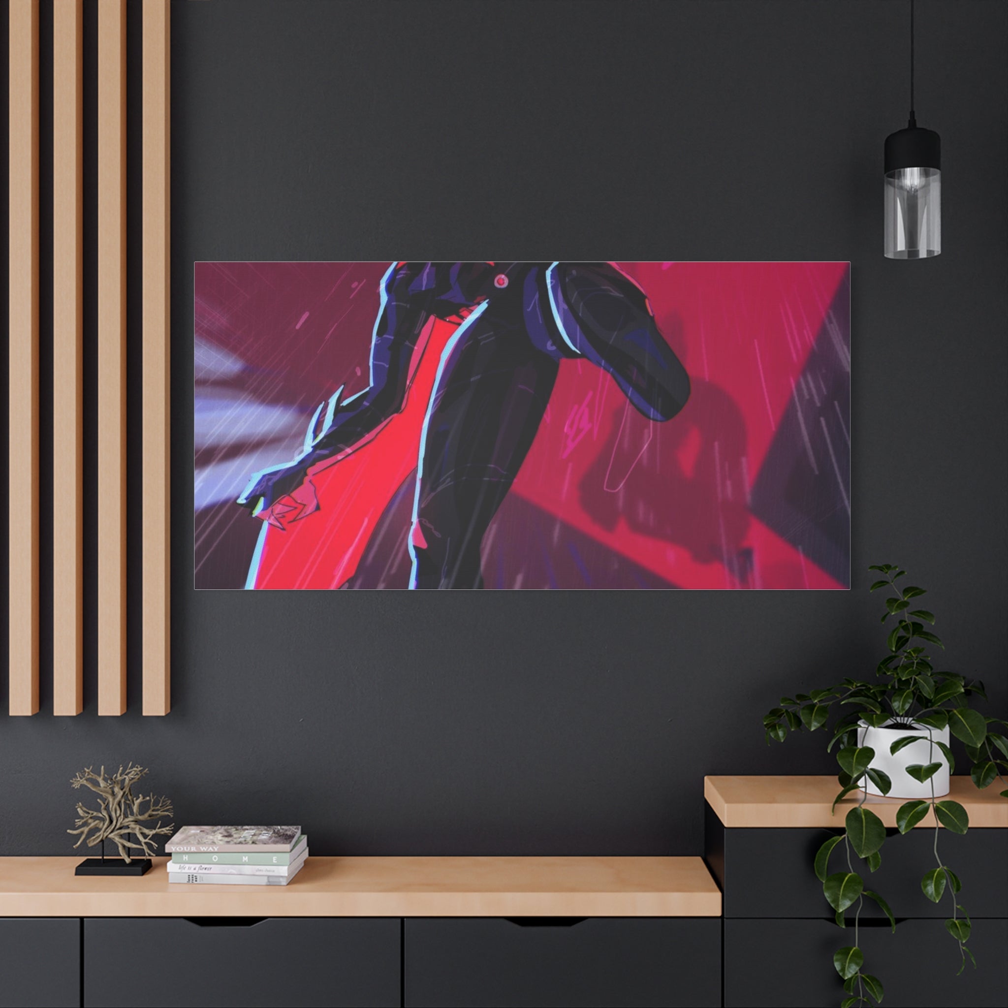 Stretched Canvas Art Print, Gothic Wall Decor, Perfect Gift for Art Lovers, Modern Bedroom Decor, Unique Home Wall Art, Gift for Her