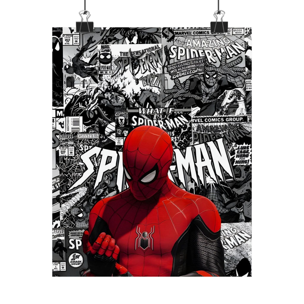 Spiderman Matte Vertical Posters | Comic Wall Art, Kids Room Decor, Superhero Print, Gift for Marvel Fans, Unique Home Decoration