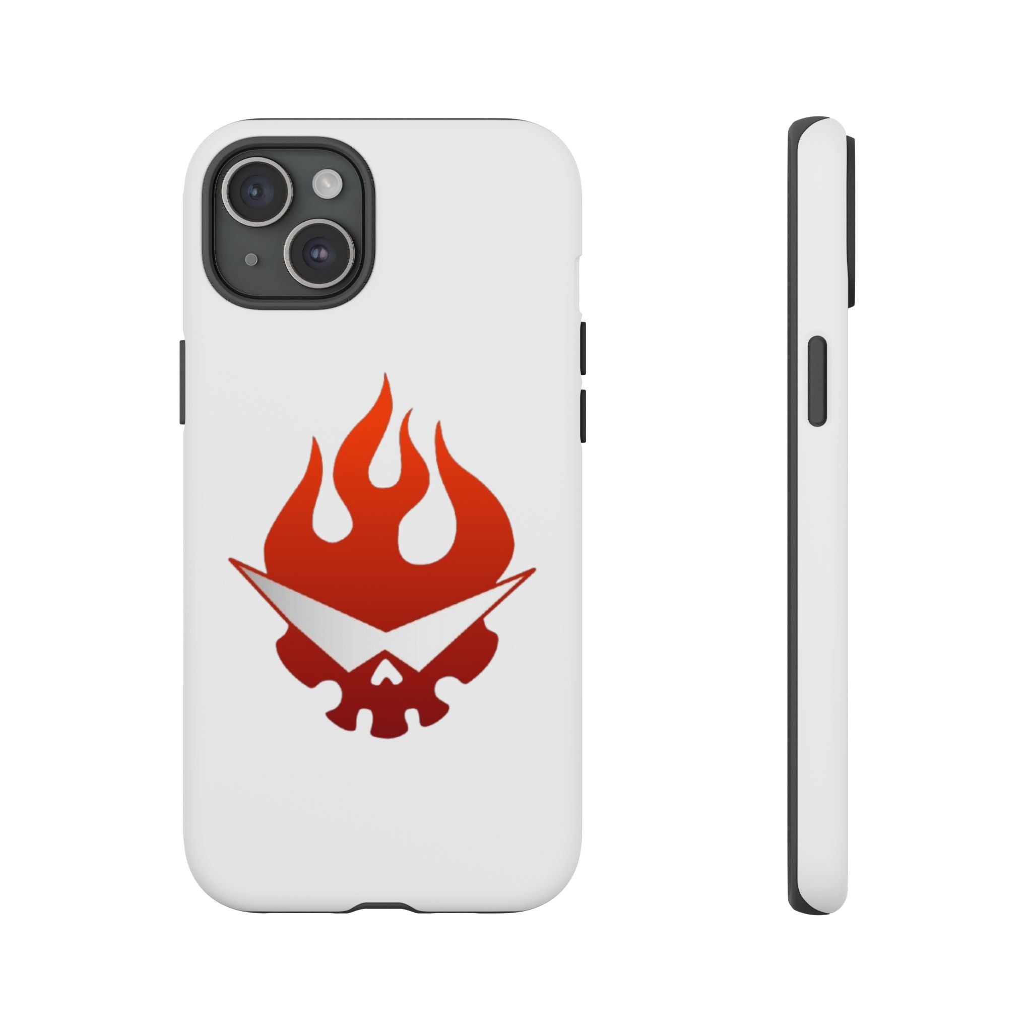 Bold Flame Phone Case, Tough Cases for Daily Protection, Stylish Accessories, Gift for Fire Lovers, Trendy Tech Gear