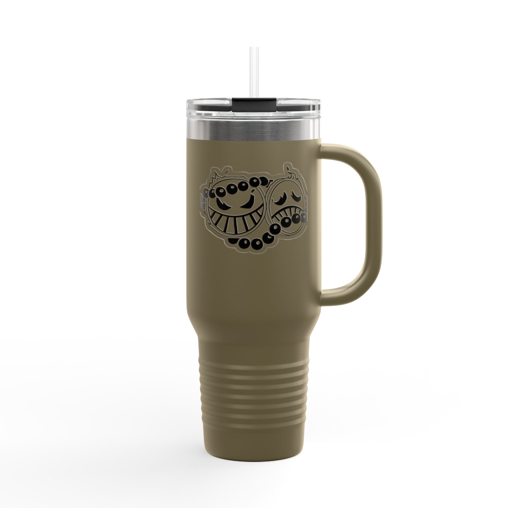 Whimsical Insulated Travel Mug, 40oz - Perfect for Coffee Lovers, Road Trips, Office Use, Gifts for Friends, Reusable Drinkware