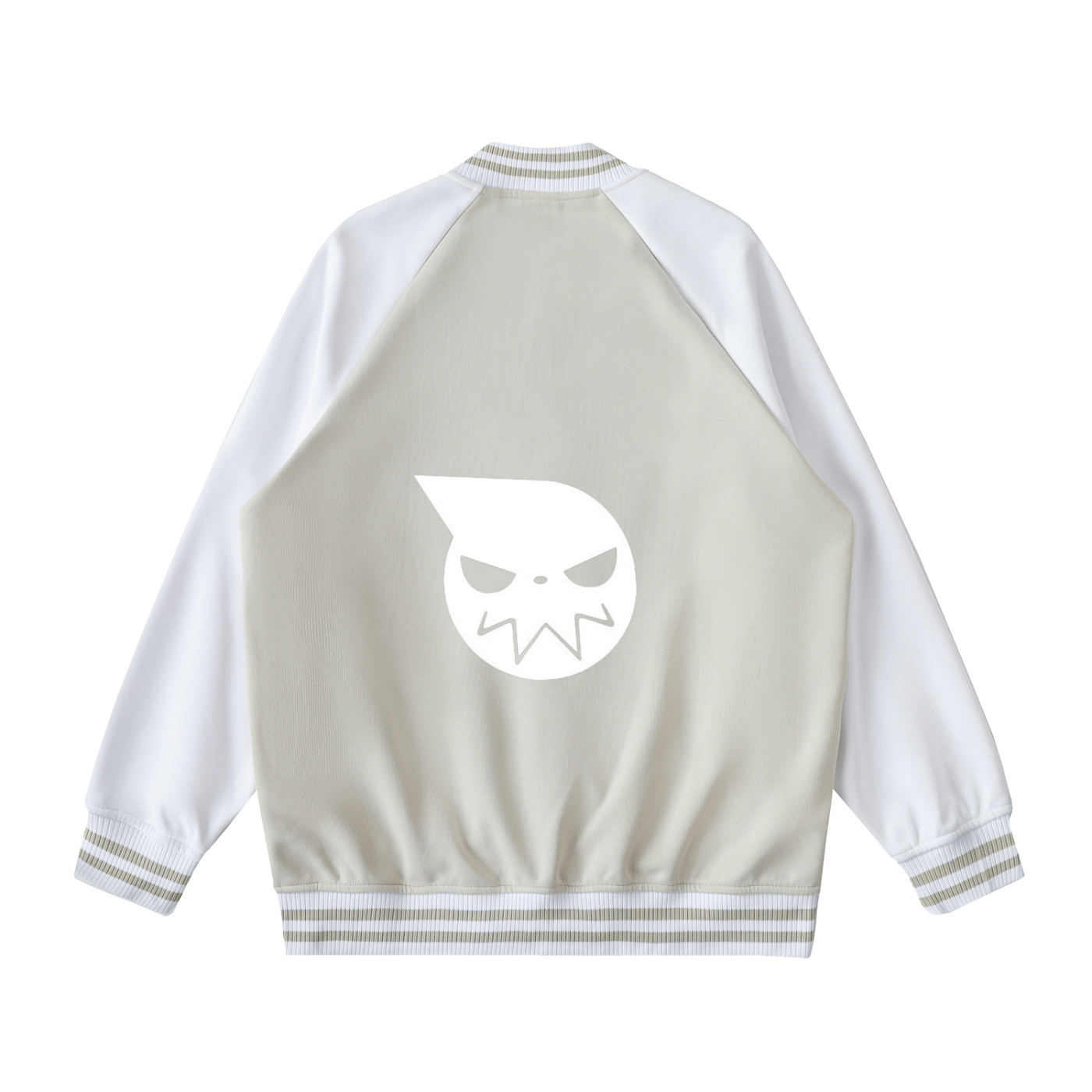 Two Tone Raglan Sleeve Varsity Jacket