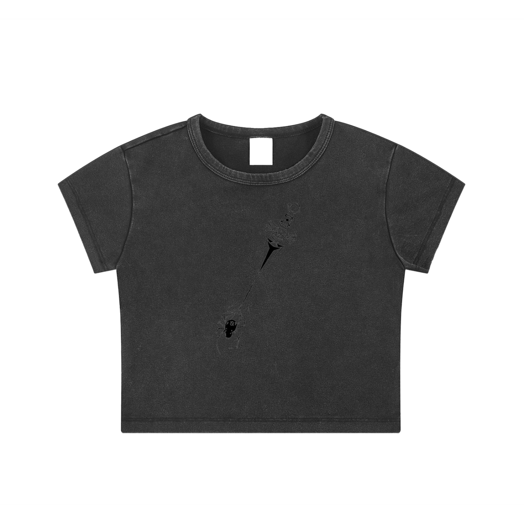 Snow Washed Crop Top